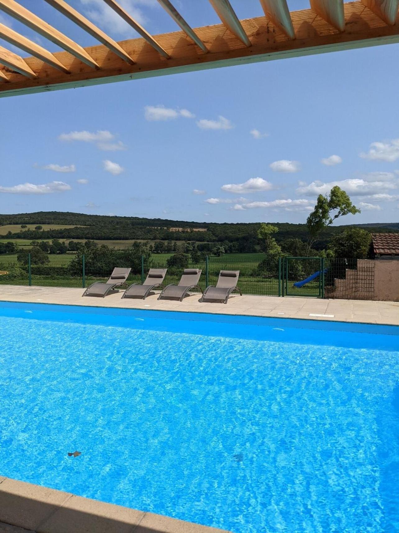 Large Gte With Pool In Peaceful Burgundy Sailly Exterior foto